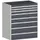 ladekast HxBxD 1200x1050x650mm 8laden zware lasten RAL7035 RAL7016