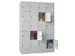 armoire multicases,4x5compartiments,RAL7035,face avant RAL3000