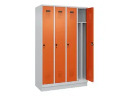 locker voor scheiding van kleding,HxBxD 1950x1200x500mm,4vak