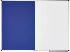 Combibord Legamaster UNITE blauw vilt-whiteboard 90x120cm