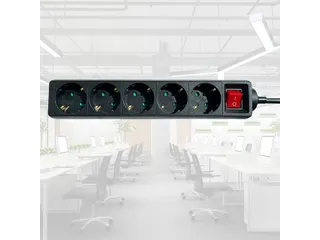 Stekkerdoos BRASQ 5 voudig 1.4 meter zwart - 9