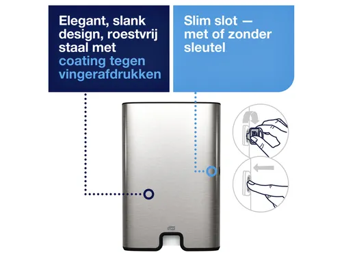 Tork 460004 H2 Xpress Handdoek dispenser Multifold RVS