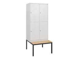 Dubbeldekse dekenkist,HxBxD 1950x800x815mm,2x2vak.,vak B 400mm