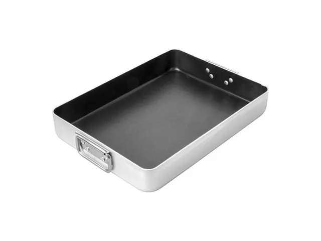 Pujadas 122040 Braadslede met grepen aluminium 40x30x6.5cm