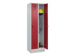 locker,HxBxD 1950x600x500mm,2vak,vak B 300mm,draaigrendel,sokkel