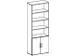 kantoorstelling HxBxD 2160x800x420mm beuken