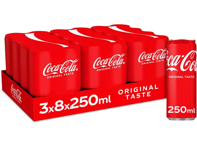 Coca-Cola Frisdrank sleek blik 25cl 24 stuks