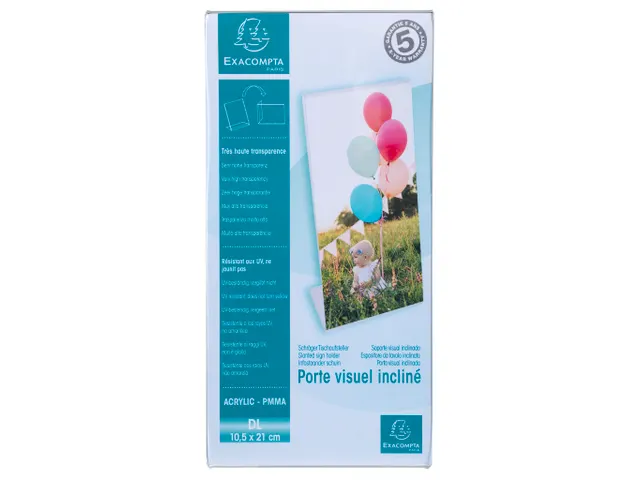 Folderhouder hellend DL transparant