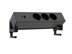 Opbouwstekkerblok Stekkerdoos Bureau Zwart