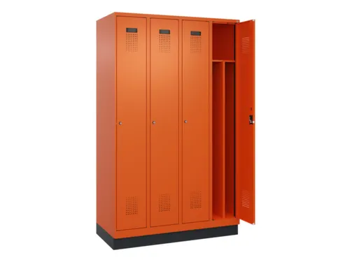 locker voor scheiding van kleding,HxBxD 1950x1200x500mm,4vak