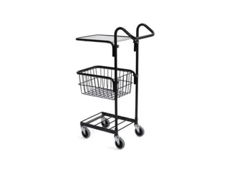 Miniwagen 1Legbord/1Mand Draagvermogen 50Kg L X B 650X 360Mm Zwart - 1