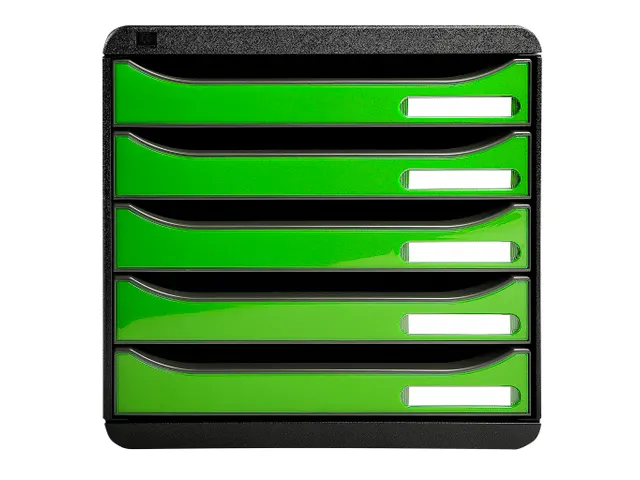 Exacompta Ladenblok Iderama Big-Box A4+ 5 Laden Zwart/Appelgroen