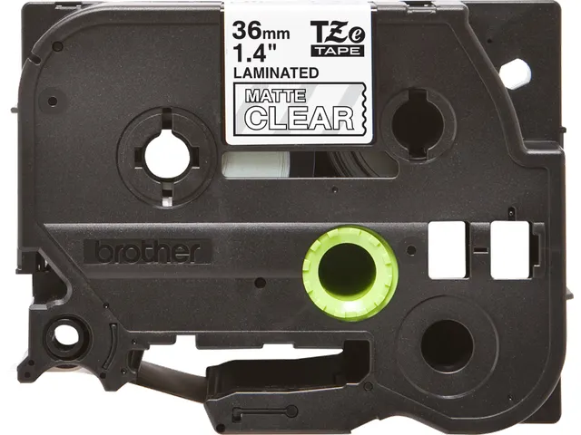 Originele Brother TZe-M65 mat gelamineerde label tapecassette – wit