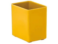 Inzetbak HxLxB 54x53x40mm Polystyreen Geel 50 stuks