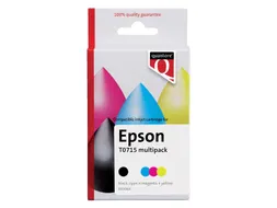 Inktcartridge Quantore alternatief tbv Epson T071540 zwart + 3 kleuren