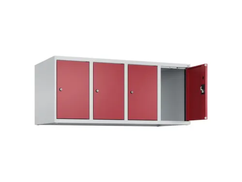 opzetkast,v. locker,4vak.,vak B 300mm,HxBxD 500x1200x500mm