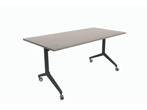 Schaffenburg Klaptafel 120x80cm Blad Lichtgrijs 25mm Frame Zwart