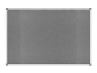 Pinboard MAULstandaard, 90x180 cm Textiel - Grijs