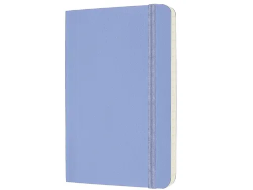 Notitieboek Moleskine pocket 90x140mm lijn soft cover hydrangea blue