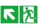 Panneau Sortie de secours Issue de secours à gauche