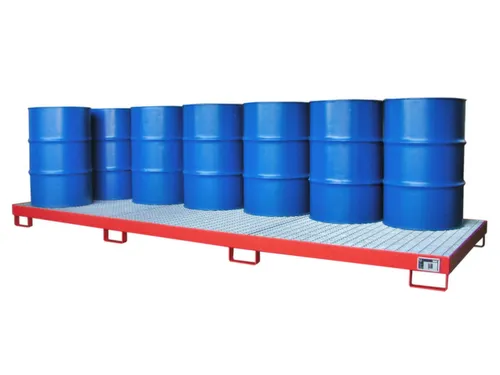 opvangbak,v. 12x200l vat,opvangvol. 335l,HxBxD 200x1300x3880mm