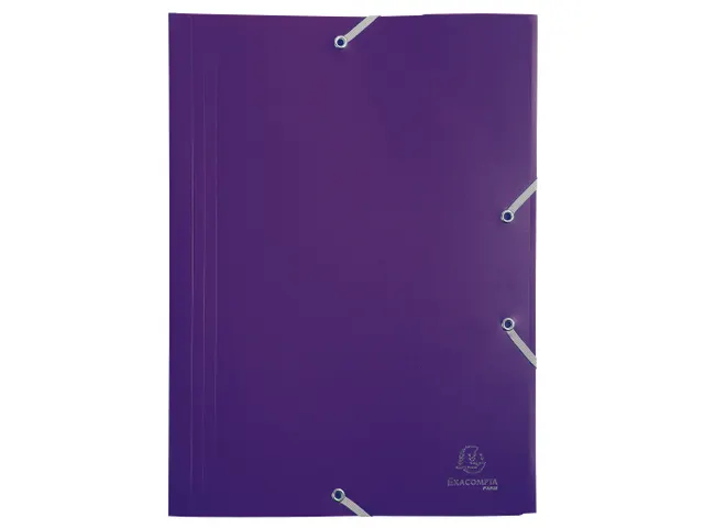 Elastomap A4 Assorti 3 Kleppen Polypropyleen 4/10de Ondoorschijnend