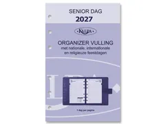Agendavulling 2027 Kalpa Senior 1dag/1pagina