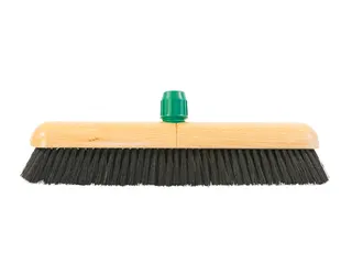 Zaalbezem Cleaninq gemengd haar met steelhouder 40cm - 1
