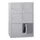lockerkast,HxBxD 1187x800x500mm,2x3vakken,RAL7035,front RAL5012