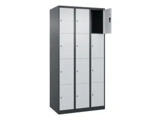 lockerkast,HxBxD 1850x900x500mm,3x4vakken,vak B 300mm,cil.-slot - 1