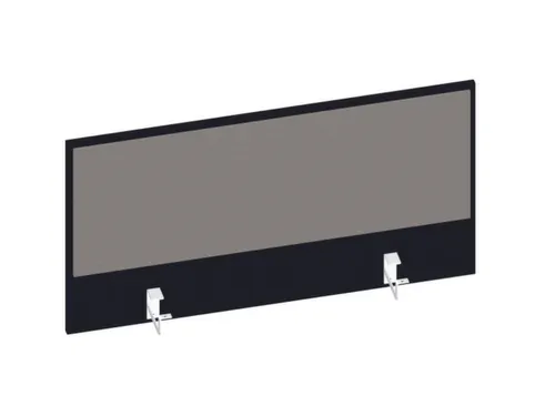 baliepaneel,v. bureau,aanbouw achter,B 1000mm,CC-zwart,BN8078-grijs