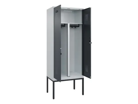 PBM-locker,HxBxD 2120x800x500mm,2vak,vak B 400mm,draaigrendel