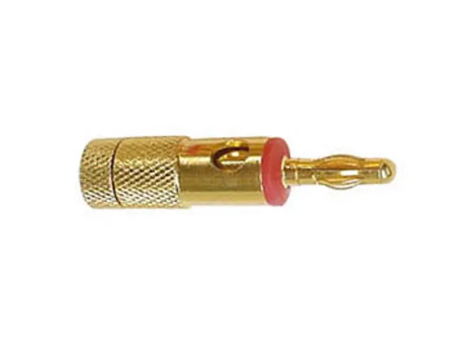 Bananaalspangers 4mm Goud - Rood