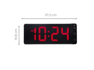 Tafel/wandklok NeXtime Digital Clock Red 27,2x10,8cm - 8