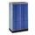 lockerkast cil.slot 1255x770x640mm 2x3 vakken RAL7035 front RAL7016