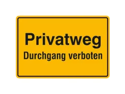 verbodsbord,Eigen weg - Doorgang verboden,aluminium gemerkt,gemoffeld
