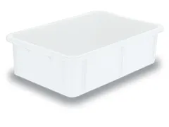 Stapelbak Pe Hxlxb 165X600X400Mm Inhoud 30L Naturel Wit
