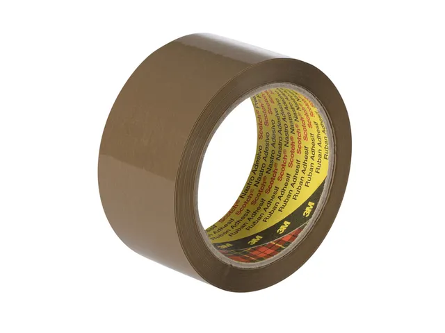 Verpakkingstape Scotch 371 48mmx66m bruin PP