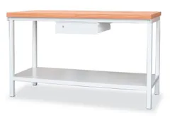 Werkbank Hxlxd 900X1500X700Mm 1Lade 1Legbord Lichtgrijs