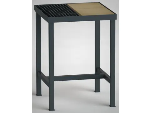 lastafel,HxBxD 855x625x625mm,blad rooster/vuurvaste steen