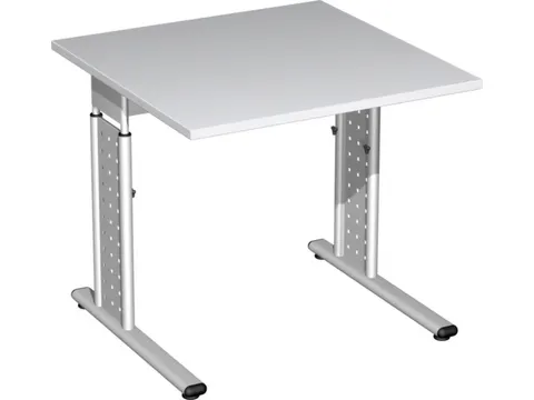 Bureau C-Poot Hxbxd 680-820X800X800Mm Lichtgrijs