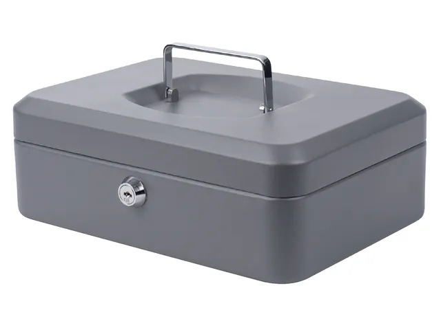 Geldkist Pavo 250x180x90mm Donkergrijs