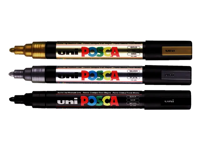 Verfstift Posca PC5M Medium Punt 1,8-2,5mm Goud