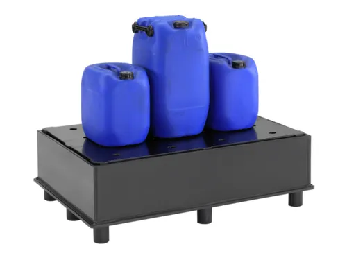 Opvangbak Hdpe Bxdxh 1270x870x400mm V. 2x220l M. Poten Pe Plaat