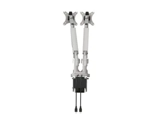 Dubbele monitorarm incl. USB poorten Grijs - 3