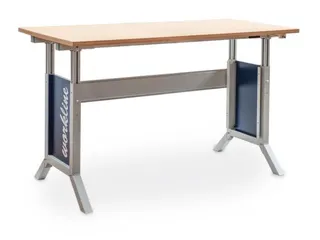 montagetafel,HxBxD 735-1100x1500x750mm,blad multiplex,RAL7035/RAL5013 - 3