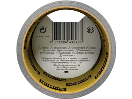 ducttape Universal, ft 48 mm x 10 m, zilver