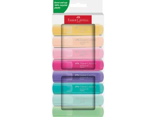 Markeerstift Faber-Castell 46 Pastel 8stuks blush, roze, lila, turquoi - 1