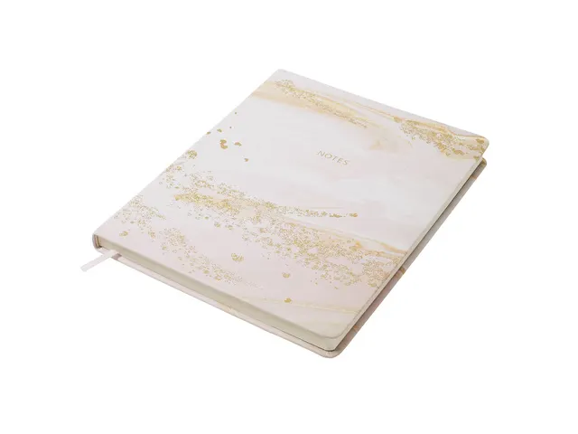 Notitieboek Èccolo Pink Marble lijn ca.20x25cm 80gr. 256pag.