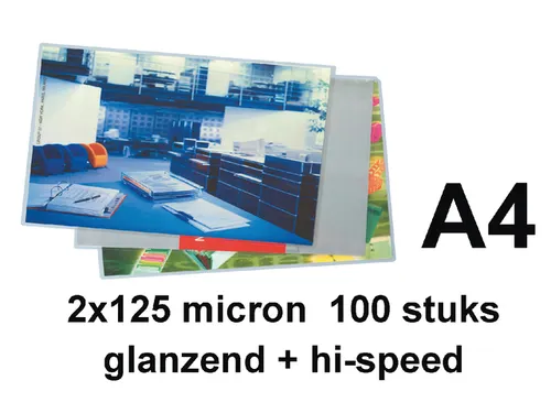 Lamineerhoes Gbc Highspeed A4 125 micron glanzend